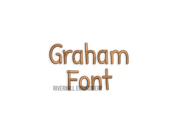 2 Graham Embroidery Font: A Festive and Elegant Choice