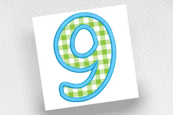 9 Number Nine Applique: A Versatile Embroidery Design