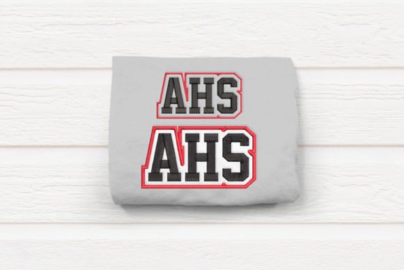 AHS High School Initials Embroidery: A Festive Touch