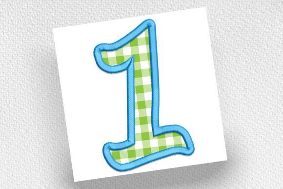 Applique Number 1: A Versatile Embroidery Design