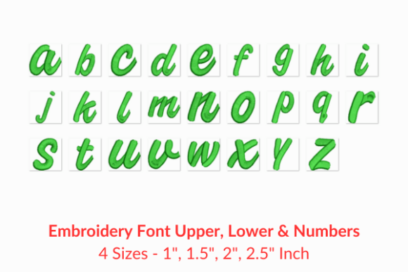 Book Script Fonts for Stylish Embroidery