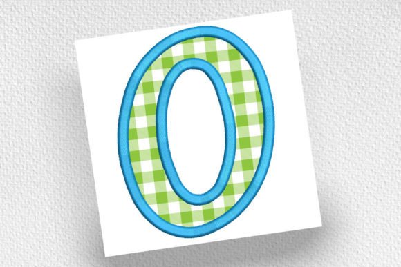 Charming Applique Number 0 for Personalized Gifts