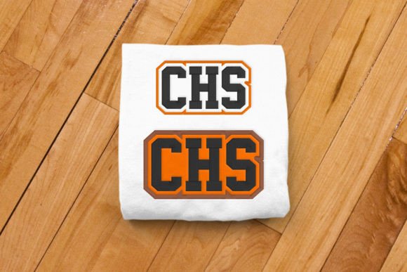 CHS High School Initials Embroidery: A Craft Fair Winner