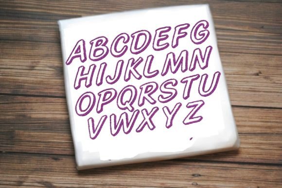 Elegant Uppercase Embroidery Design A to Z