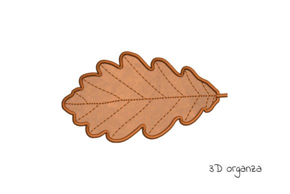 Embrace the Fall with Oak Leaf Embroidery