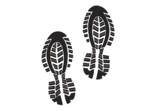 Footprint of Shoe Sole: A Versatile Embroidery Design