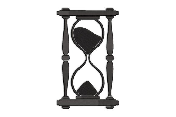 Hourglass: A Charming Embroidery Design for Gifts