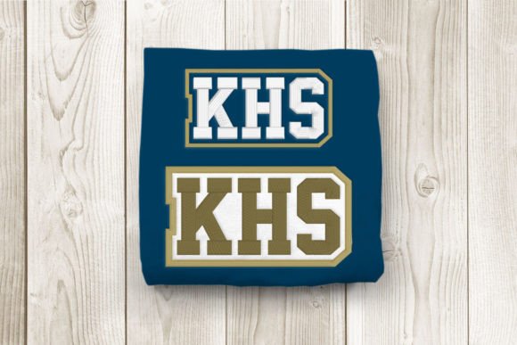 KHS High School Initials Embroidery: A Touch of School Spirit
