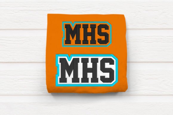 MHS High School Initials Embroidery: A Festive Touch