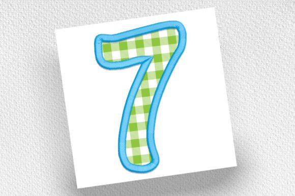 Number 7 Applique: A Stylish Addition to Your Apparel