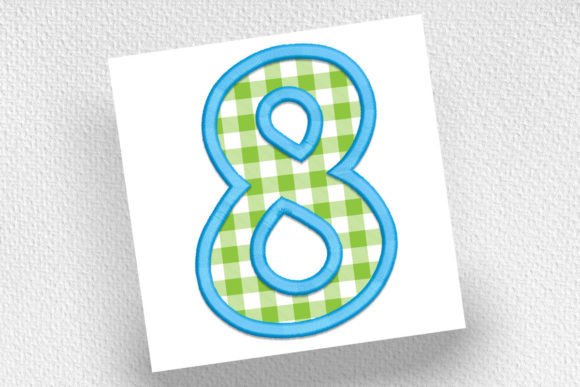 Number 8 Applique: A Festive Touch for Holiday Creations
