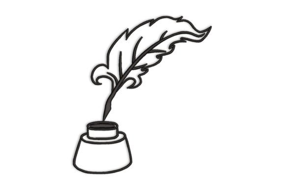 Quill Pen and Jar of Ink: A Charming Addition