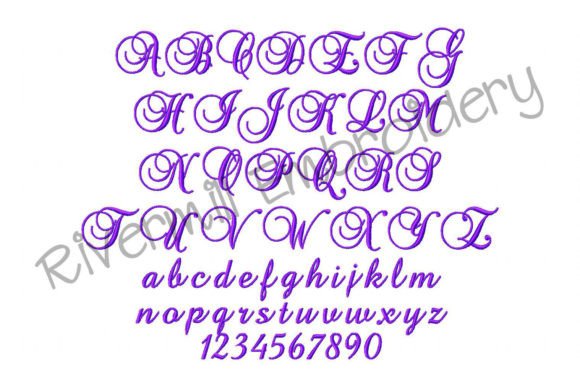Review: 1 1 2 Brock Script Embroidery Font