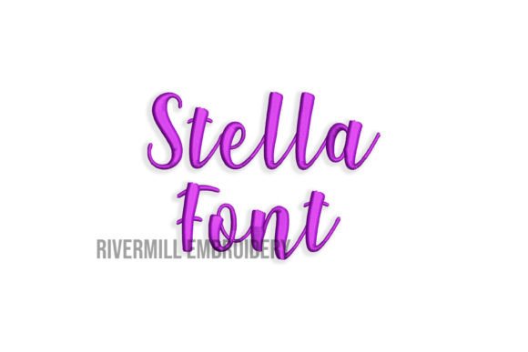 Review: Half Inch Stella Embroidery Font
