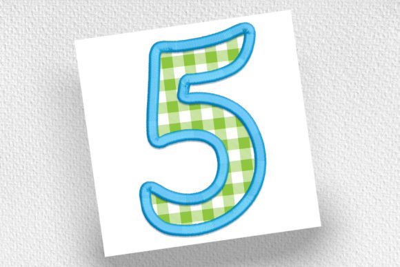 Review: Number 5 Applique Embroidery Design