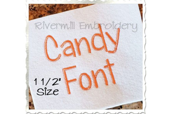 Review of 1 1 2 Candy Embroidery Font