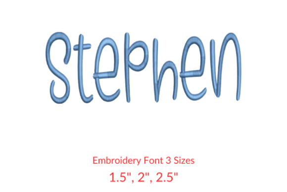 Storybook Font Embroidery Design for Holidays