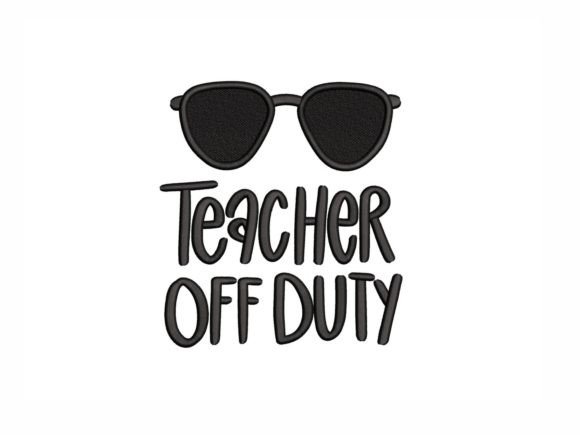 Teacher off Duty: A Stylish Embroidery Design