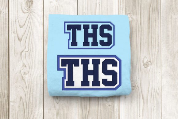 THS High School Initials: A Perfect Embroidery Touch